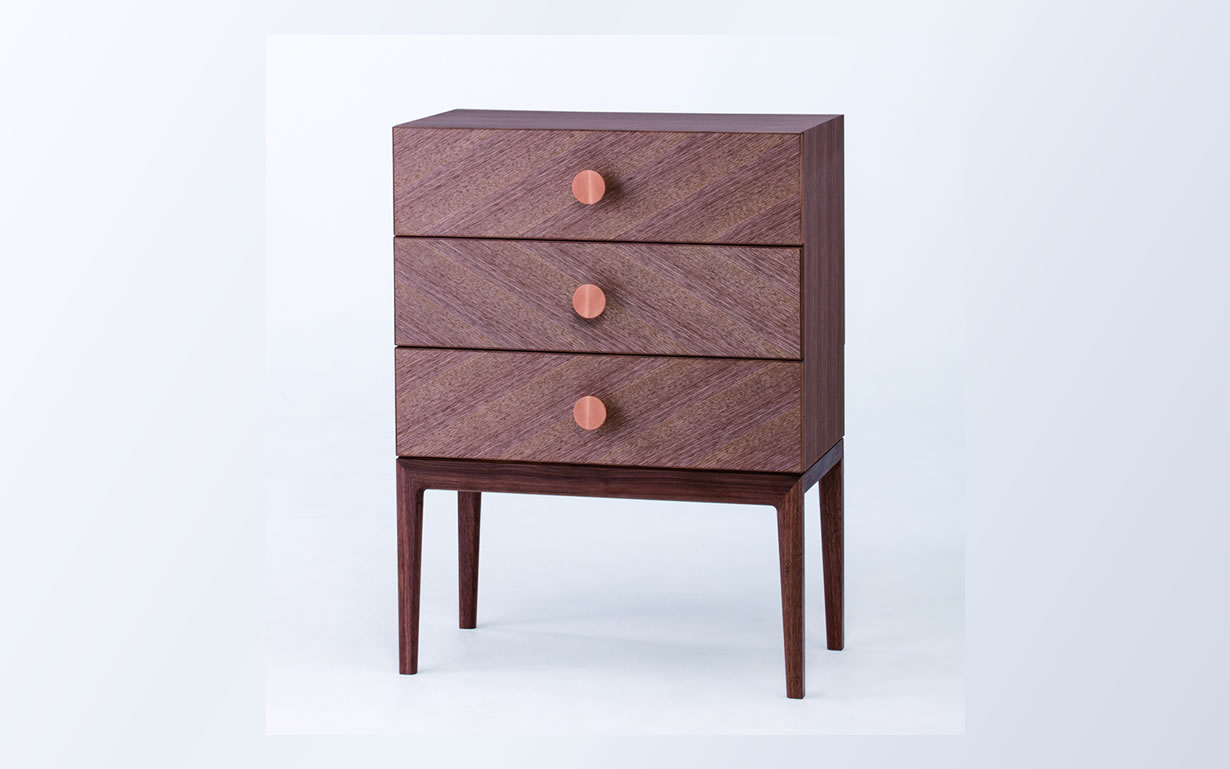 立野木材工芸 キャビネット｜ANEMONE３drawer